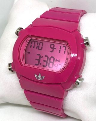 Adidas Candy Unisex Quartz Lcd Cross Training Watch Adh6083 Pink