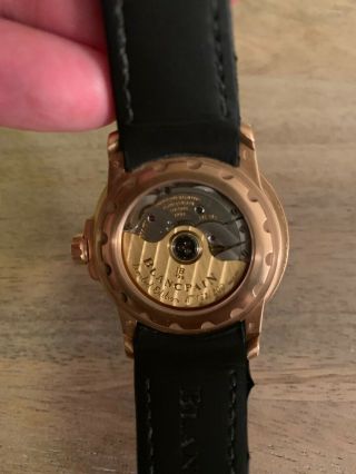 Rare Limited Edition Blancpain Aqualung 18k Gold Watch 4