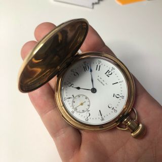 Antique 1888 Waltham Five Minute Repeater Size Hunter Case Pocket Watch 2