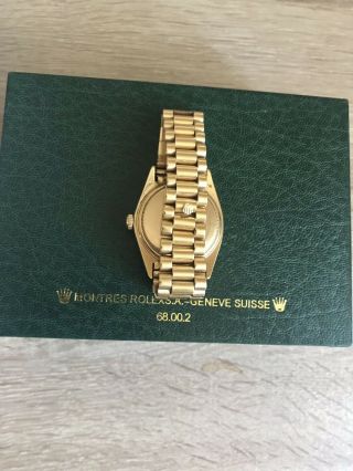 Rolex Day Date President 18k Gold Diamonds Baguette Dial And Papers 8