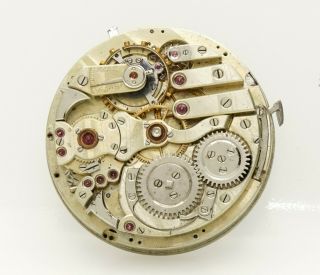 Rare 44mm Minute Repeater Antique Pocket Watch Movement W/dial.  Repeater