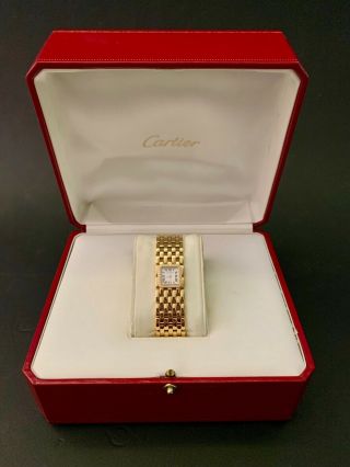 Cartier Panthère Ruban 18K Yellow Gold with Diamonds Ladies Watch 3