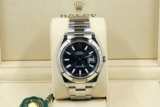 Rolex Datejust 116300 Blue Index Dial 2017 Model & Papers 2