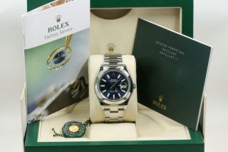 Rolex Datejust 116300 Blue Index Dial 2017 Model & Papers 3