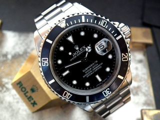 Collector 1991 Rolex Oyster Submariner 16610 Investment Watch With B&p