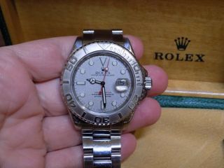 Rolex Yacht - Master 16622,  Platinum And Stainless,  40 Mm,  Includes Box And Papers