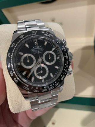 2019 Rolex Daytona 116500 Black Ceramic Cosmograph Steel Watch Box