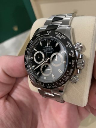 2019 Rolex Daytona 116500 Black Ceramic Cosmograph Steel Watch Box 3