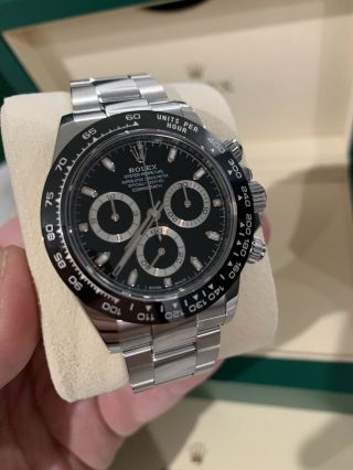 2019 Rolex Daytona 116500 Black Ceramic Cosmograph Steel Watch Box 4