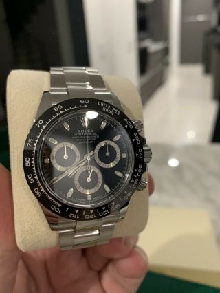 2019 Rolex Daytona 116500 Black Ceramic Cosmograph Steel Watch Box 9
