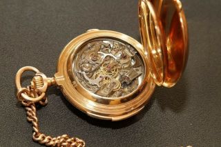 Marshal George Zhukov pocket watch gold Swiss with a minute repeater 14k (585) 2