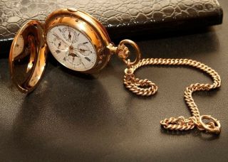 Marshal George Zhukov pocket watch gold Swiss with a minute repeater 14k (585) 5