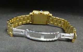 18K Gold Chopard Happy Sport Square Medium Watch with Diamonds 4