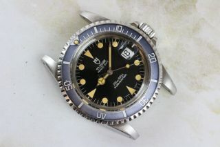 Vintage Tudor (by Rolex) Submariner Wristwatch Ref.  79090 Black Dial Faded Bezel 3