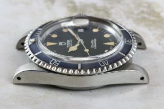 Vintage Tudor (by Rolex) Submariner Wristwatch Ref.  79090 Black Dial Faded Bezel 8