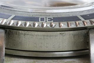 Vintage Tudor (by Rolex) Submariner Wristwatch Ref.  79090 Black Dial Faded Bezel 9