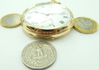 Antique 9ct gold 15 jewel pocket watch.  J W Benson London In Good Order. 6