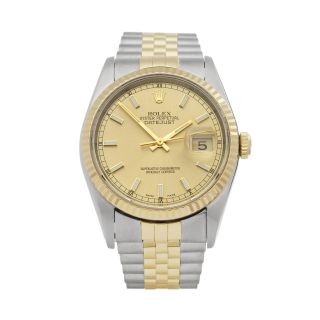 Rolex Datejust 36 Stainless Steel & Yellow Gold Watch 16233 W6243