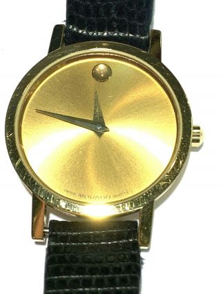 Movado Museum Ladies 67 25 832 Leather Band Watch