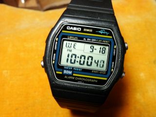 Vintage Casio 1982 Marlin Diver 50m (248) W - 24 Replaced Crystal Great