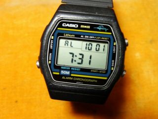 VINTAGE CASIO 1982 MARLIN DIVER 50M (248) W - 24 REPLACED CRYSTAL GREAT 4