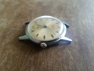 Rare 1950 ' s Gruen Precision Day/Night 17j Wristwatch - Not running.  Parts/repair 3