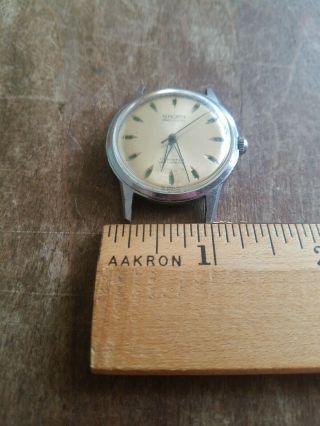 Rare 1950 ' s Gruen Precision Day/Night 17j Wristwatch - Not running.  Parts/repair 7