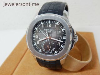 2017 Patek Philippe SS Aquanaut 5164 Travel Time box/papers GMT 10