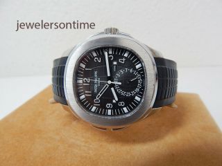 2017 Patek Philippe SS Aquanaut 5164 Travel Time box/papers GMT 2