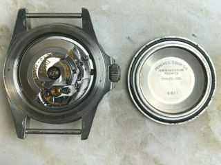 Vintage Tudor (by Rolex) Submariner Snowflake Wristwatch Ref.  9411/0 Blue Dial 10