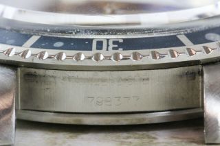 Vintage Tudor (by Rolex) Submariner Snowflake Wristwatch Ref.  9411/0 Blue Dial 12