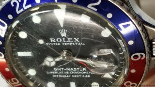 Vintage Rolex GMT Master Pepsi Bezel 1675 Mens 1960s men ' s Steel Watch 2