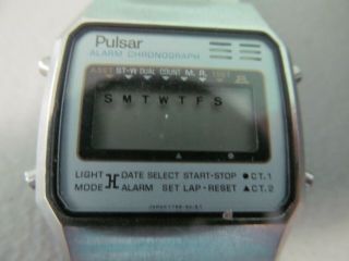 Vintage Pulsar Alarm Chronograph Y759 - 5019 A2 Digital Watch