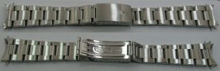 Rolex Oyster Bracelet 78360 Complete 20 Mm Ends 558 In Stainless Steel