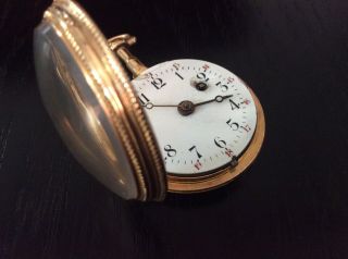 Lovely Rare 18ct Solid Gold French Pocket Watch Circa 1800 12