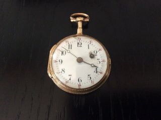 Lovely Rare 18ct Solid Gold French Pocket Watch Circa 1800 7