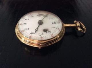 Lovely Rare 18ct Solid Gold French Pocket Watch Circa 1800 8