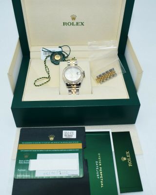 Rolex Datejust 178273 Steel & 18K Yellow Gold Ladies ' Jubilee Bracelet Watch 5