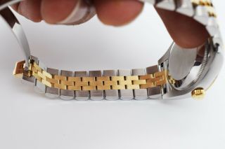 Rolex Datejust 178273 Steel & 18K Yellow Gold Ladies ' Jubilee Bracelet Watch 8