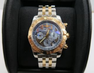 Breitling Chronomat 44 CB0110 Two Tone 18K Rose Gold/Steel Automatic Men ' s Watch 3