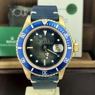 1981 Vintage Rolex Submariner 16808 Full Tropical Dial Full Set Papers Box