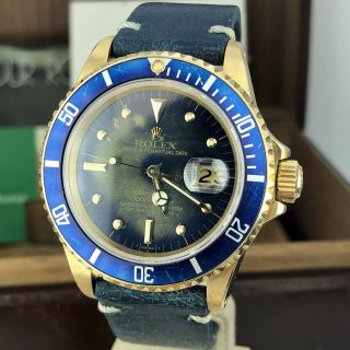 1981 Vintage Rolex Submariner 16808 Full Tropical Dial Full Set Papers Box 2