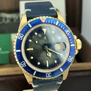 1981 Vintage Rolex Submariner 16808 Full Tropical Dial Full Set Papers Box 3