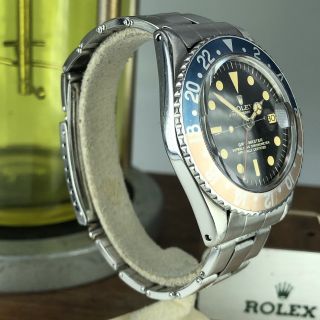 1963 Vintage Rolex GMT Master 1675 Gilt Radial Underline Swiss Only Dial PCG 4