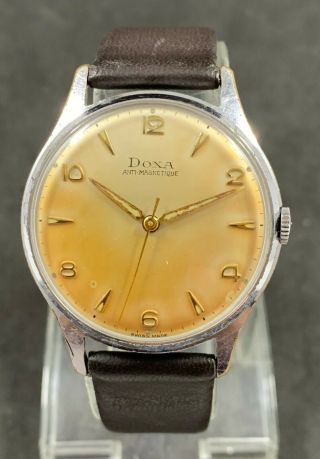 Rare Vintage Doxa Hand Winding Swiss Watch Cal.  380