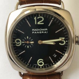 Panerai Radiomir 40mm White Gold Auto Date Watch Pam 62 Limited Edition 256/500
