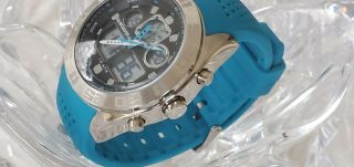 Quiksilver Mens The Fifty50 Analog/Digital Blue Rubber Band Watch (27) 2