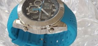 Quiksilver Mens The Fifty50 Analog/Digital Blue Rubber Band Watch (27) 6
