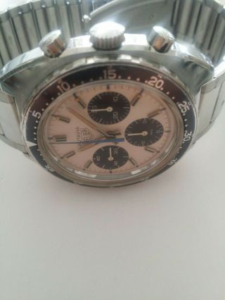 Vintage Heuer Autavia Chronograph watch 73663 6