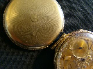 Antique 1800 ' s 18K Yellow Tobias & Co Liverpool Key Wind Pocket Watch Fancy Dial 6